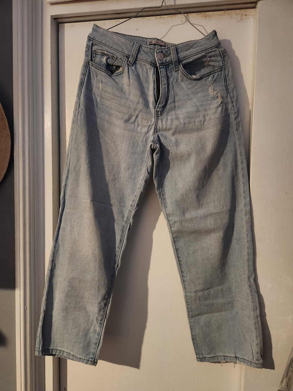 SO Light Wash Straight Leg Jeans - Light Blue